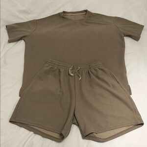 Women's Casual Tan Lounge Set